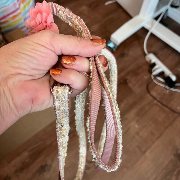 Tweed & Faux Fur Three Piece Harness, Collar & Leash Set  Size S - Picture 9 of 11